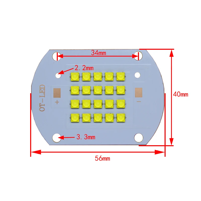 Imagem -03 - Diodo Led de Cobre Xte para Iluminação de Casa e Rua Separação Termoelétrica Alta Potência Branco Branco Quente Original 100w