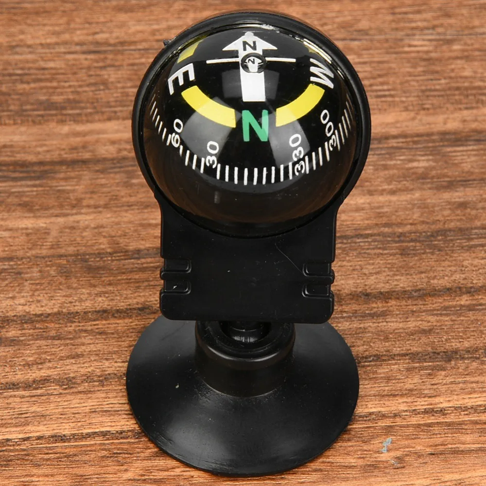 Picture 3: 2 Pcs Durable Suction Cup Moun Car Compass Ball Adjustable Black Navigation Guide Ball Portable Car Compass Car Dashboard