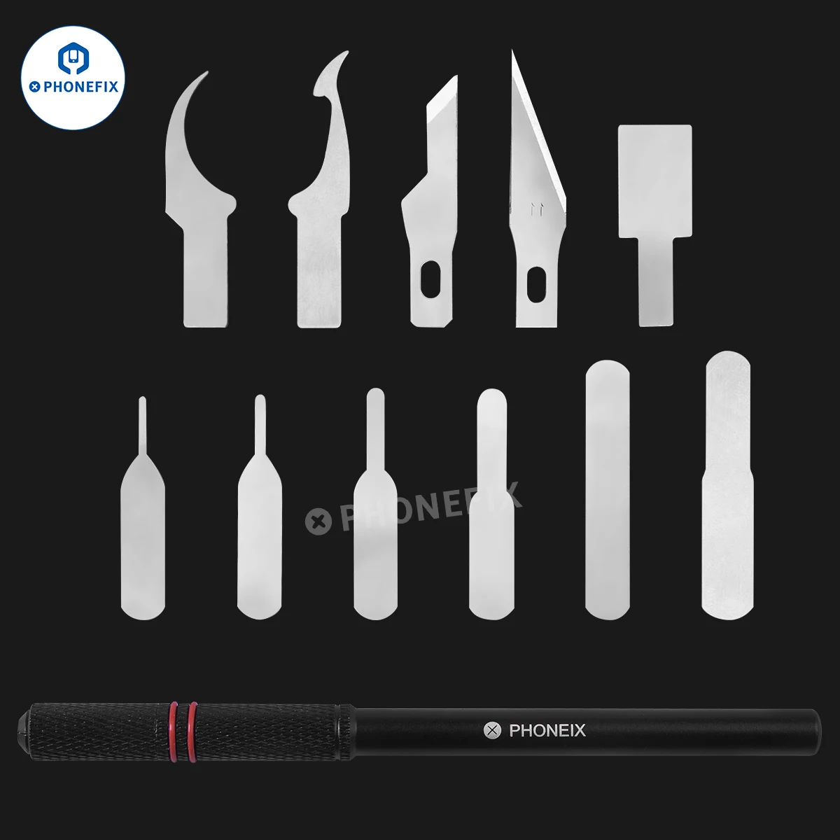 Phonefix Mobile Phone Repair DIY Blades Tools Glue Removal Cleaning Hand Tools for Mobile Phone PC Motherboard IC Chip Removing