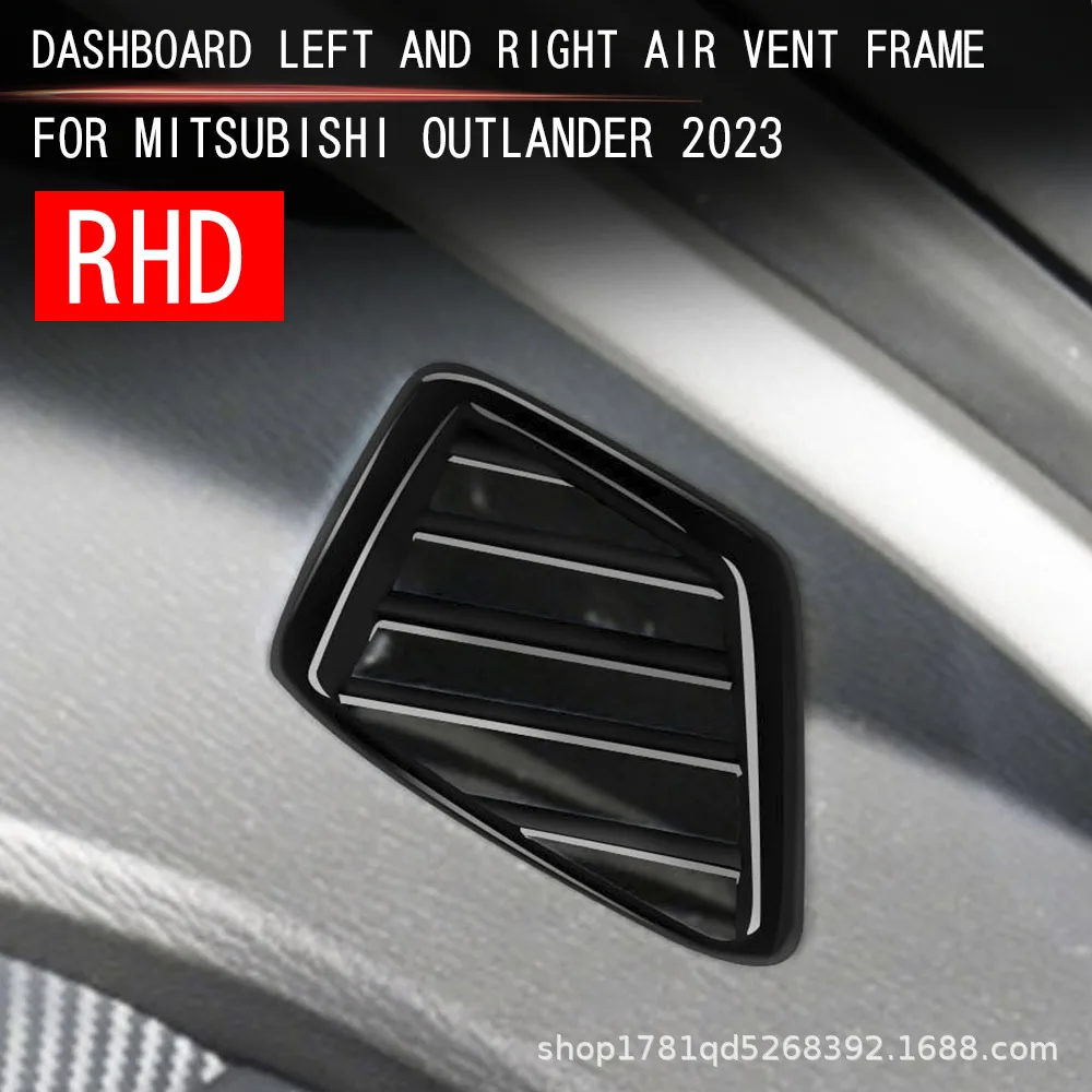 

For Mitsubishi Outlander 2022 2023 ABS Air Conditions Outlet Front Dashboard Cover Small AC Vent Sticker Accessories