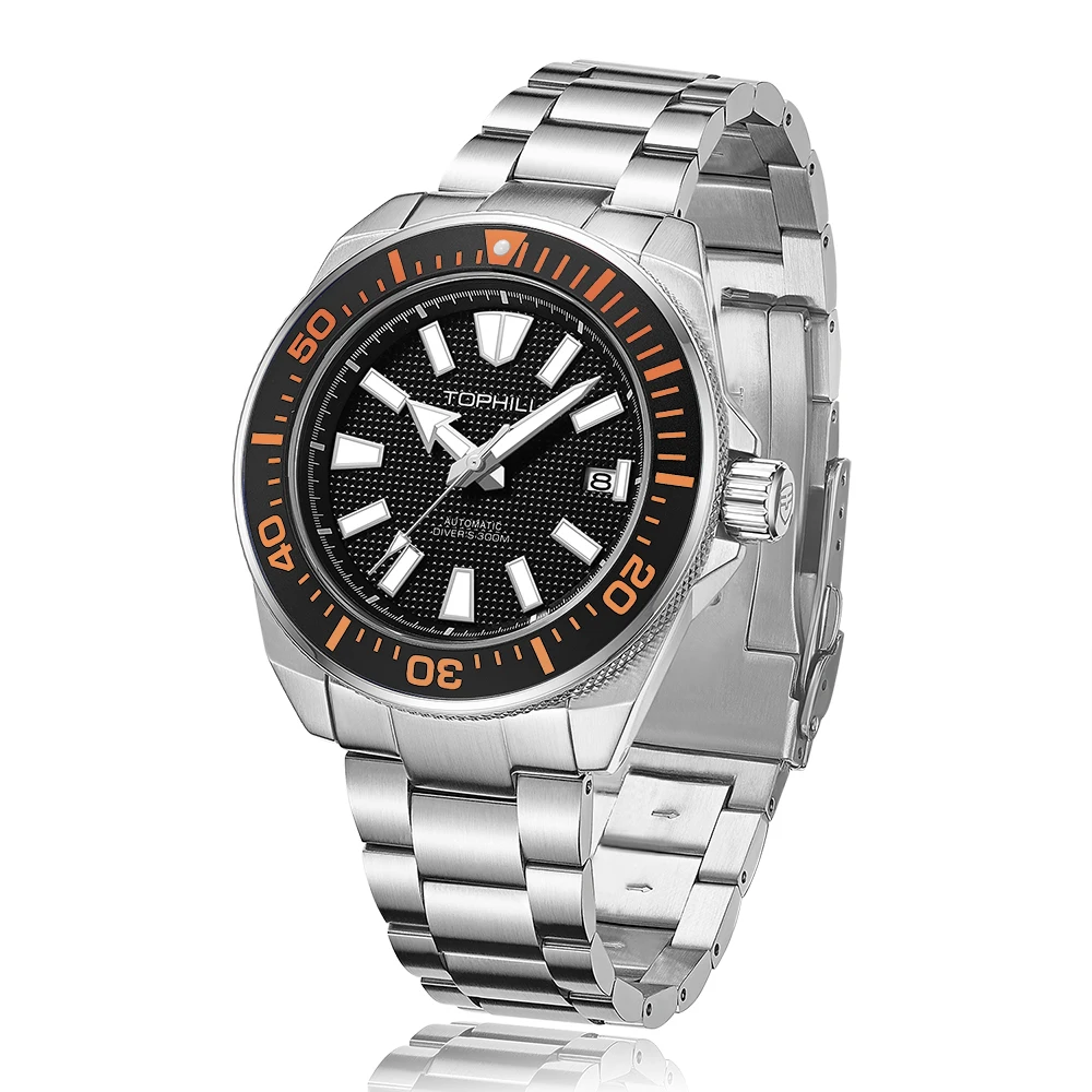 TOPHILL High Quality 30Bar Automatic Mechanical Watches Men\'s Diving Watch NH35 Waterproof Sapphire Super Luminous Wristwatches