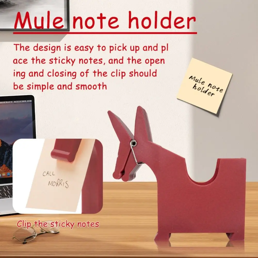 Card Organizer Desktop Memo Holder Storage Handmade Mule Note Holde Anti-slip Multifunctional Mule Desktop Holder