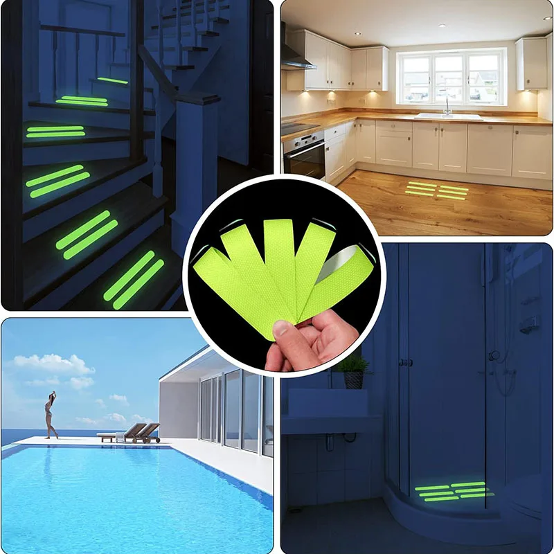 Anti Slip Strips Transparent Shower Stickers Bath Safety Strips Non Slip Strips for Bathtubs Showers Stairs Floors