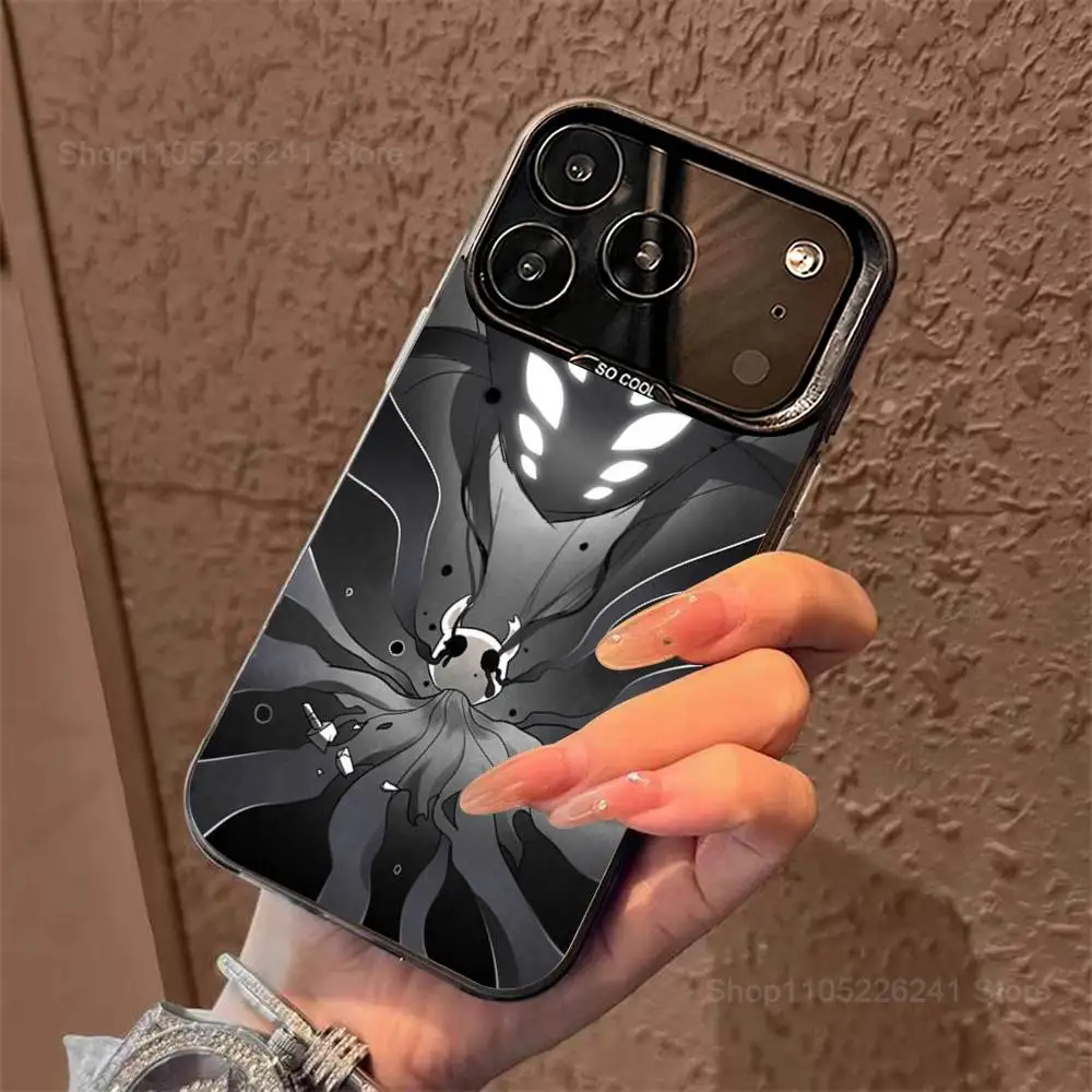 هاتف ألعاب H-Holows K-Knight الرائع لهاتف iPhone 14,17,13,12,11,16,15, Mini, Pro, SE, XS, MAX, غطاء سيليكون أسود غير لامع