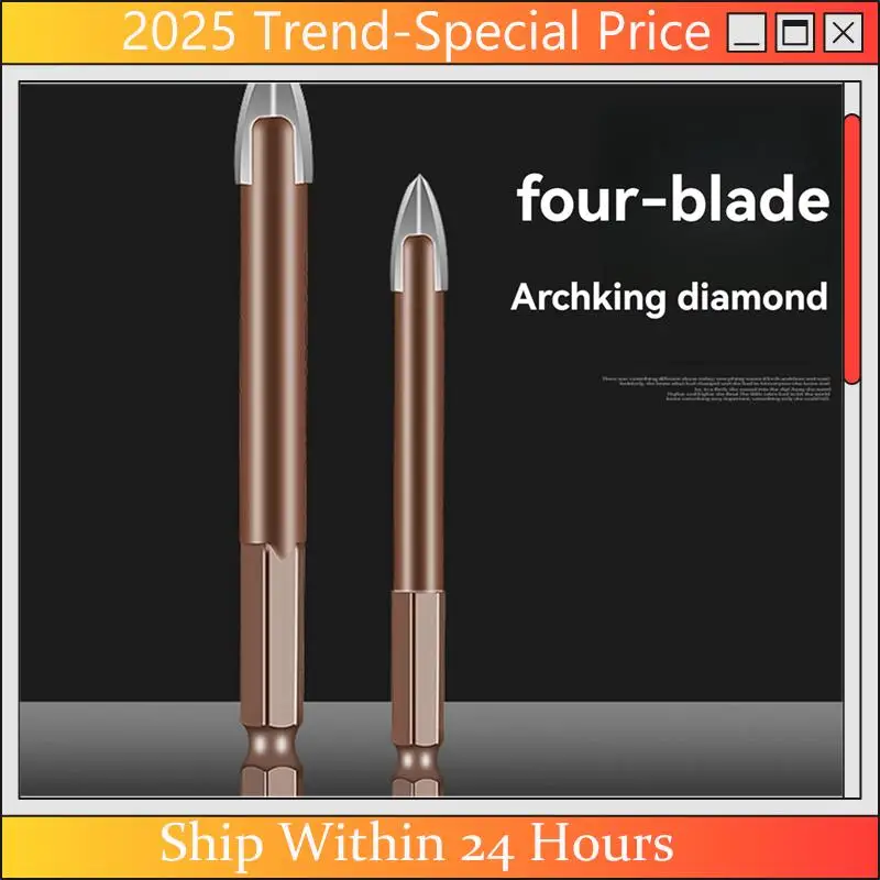 

The New Masonry Drill Bit Titanium Masonry Drill Bit Triangle Drill Bit With Hex Shank 5PCS 5 6 8 10 12Mm Titanium Bit
