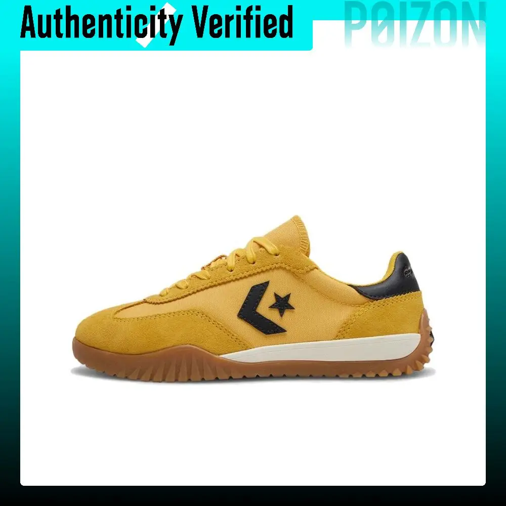 Converse All Star Textile, Split Cow Leather, Artificial Leather Cushioning Low-top Casual Shoes Unisex Ginger Yellow A16659C