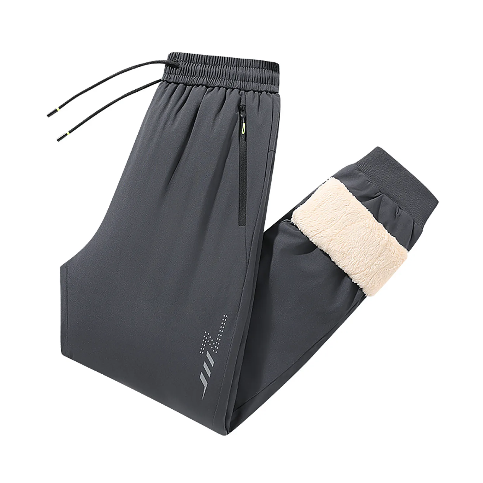 

2024 New Warm Self Heating Plus Fleece Large Size New Data Pants Winter Lamb Pants