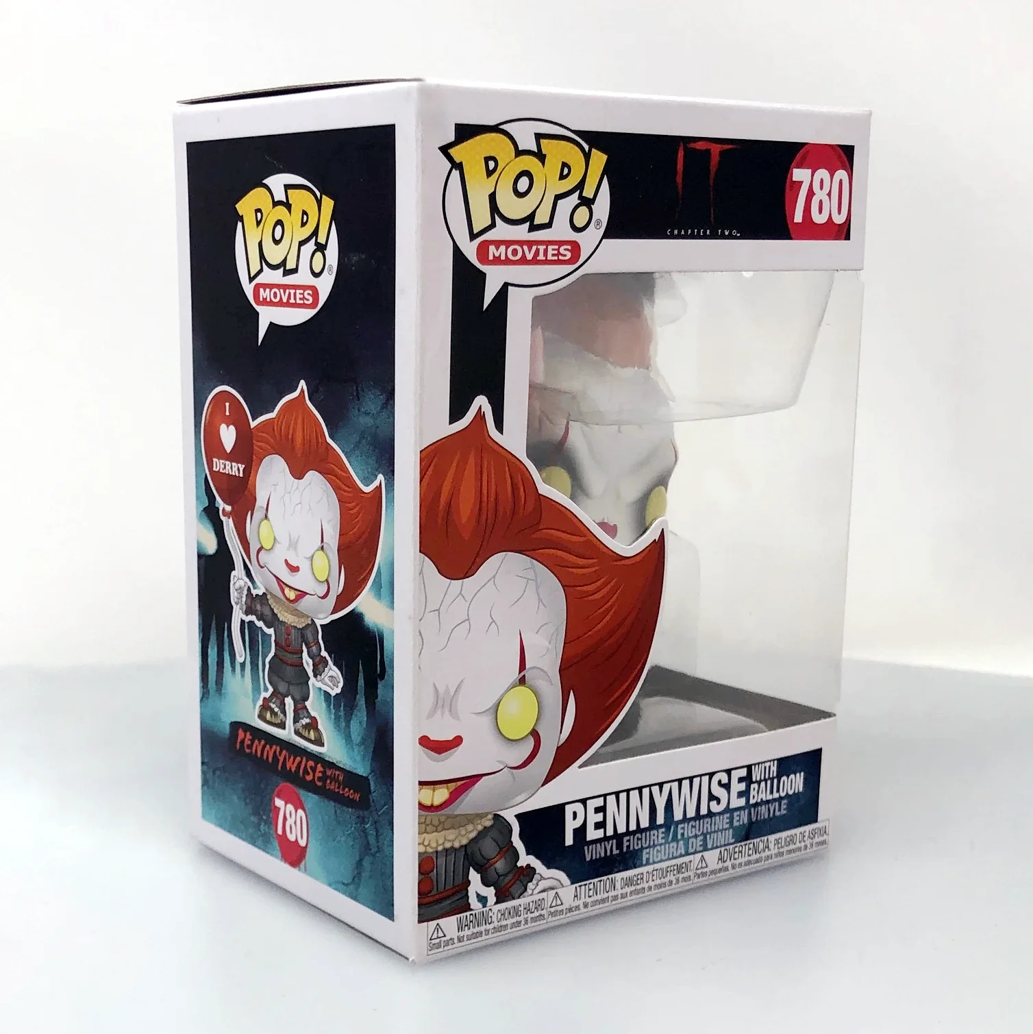 تكنولوجيا المعلومات Pennywise مع بالون # 780 مجسم فانكو بوب أصلي إصدار محدود جمع الديكور الشكل مرحبا بكم في لعبة المشجعين ديري #6