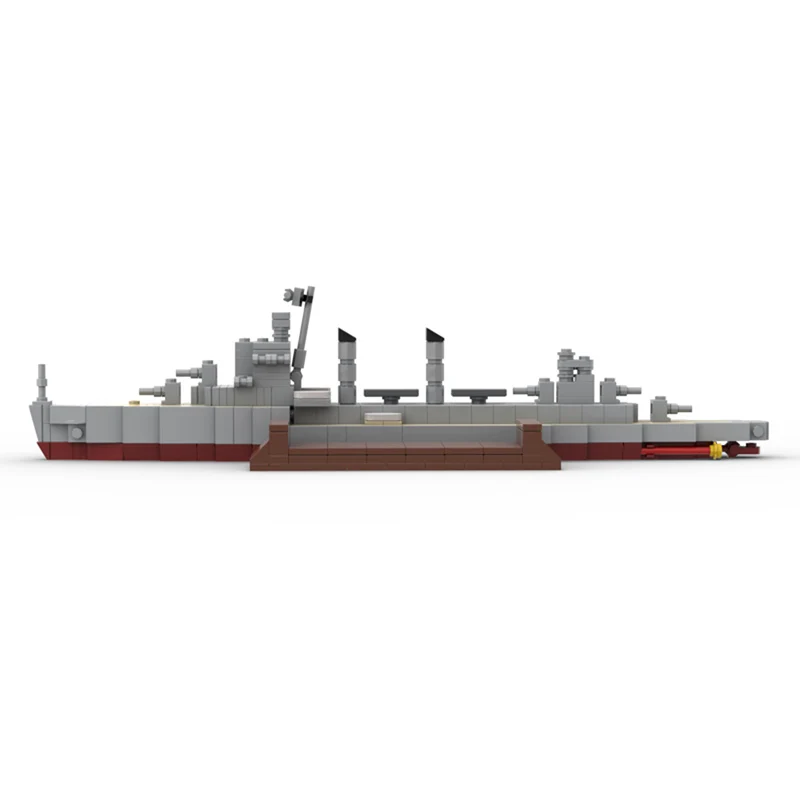

qwert Military Vessels Model MOC Building Bricks War Equipment Modular Technology Gifts Holiday Assemble Children Toys Suit