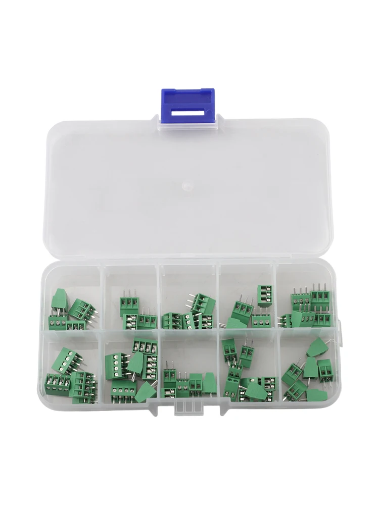 Screw Terminal KF128 Terminal Block Pitch 2.54 Mm Rated Current Pin No. Product Type 2-pin 3-pin 4-pin 50pcs 6A