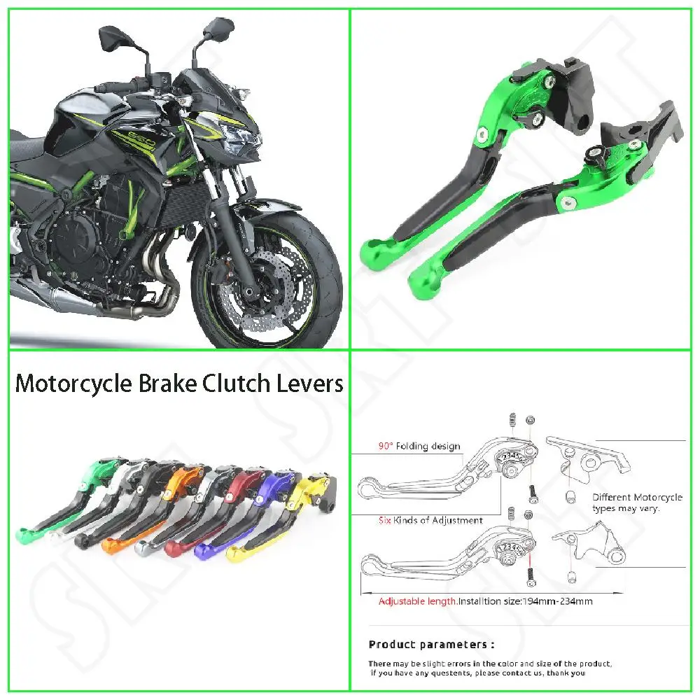 

Fits for Kawasaki Z650RS Z650 ABS 2018 2019 2020 2021 2022 2023 Motorcycle Adjustable Folding Extendable Brake Clutch Levers Kit