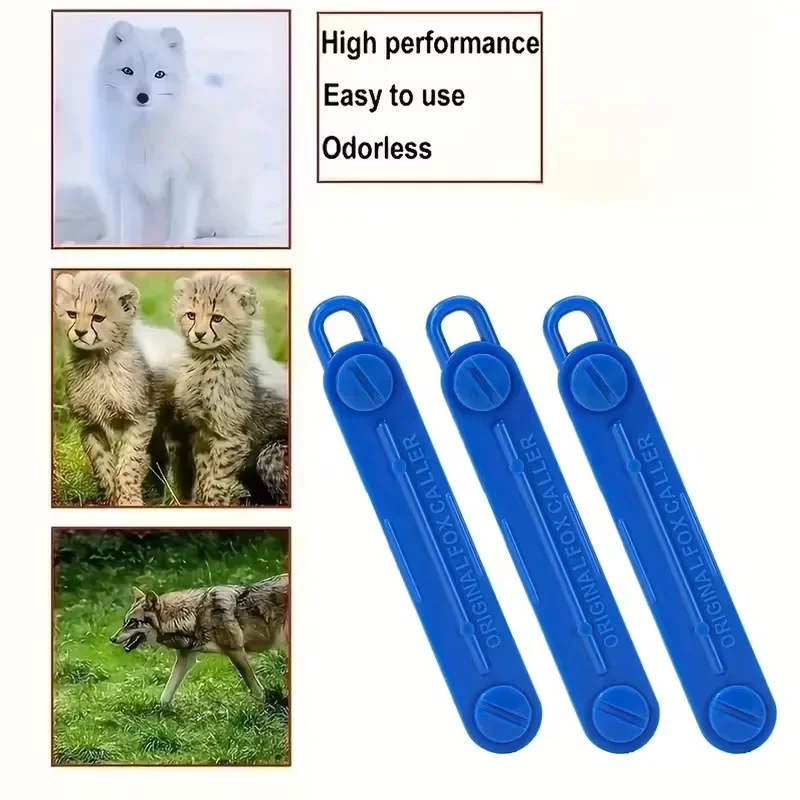 Outdoor Game Call Whistle Fox Predator Caller Plastic Sound Simulator Realistic Animal Vocal Lure Device Portable Wildlife