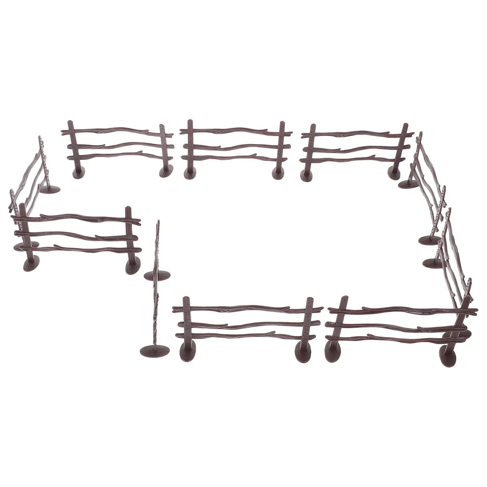 Farm Fence Toys Mini Model Garden Decoration Miniature Flower Pot Ornament Fake House Fences