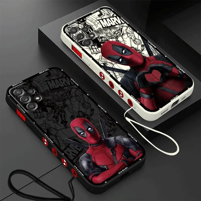 Marvel Deadpool Case for OPPO A54s A53 A74 5G A38 A18 A17 A32 A31 2020 A16k A16e A15 A12 A11k A11 A7 A5 Silicone Cover