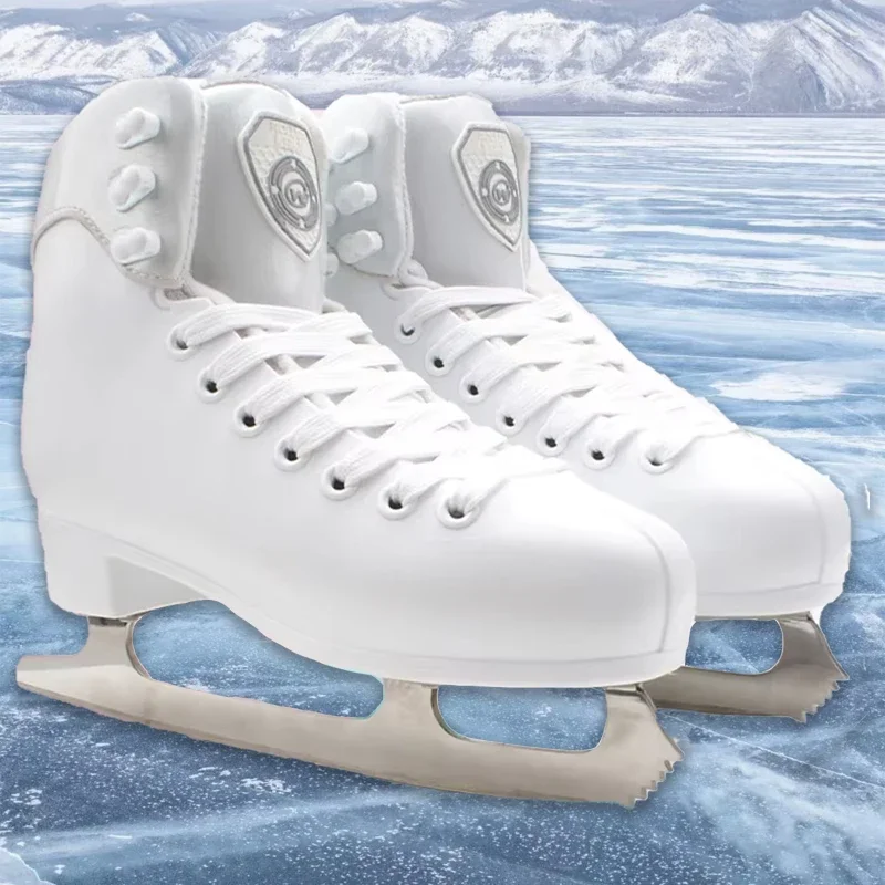 Ice Skating Shoes Winter Warm Thicken Unisex Ice Figure Skates Shoes for Adult Children Roller Skate Speed Skating Shoes Sneaker