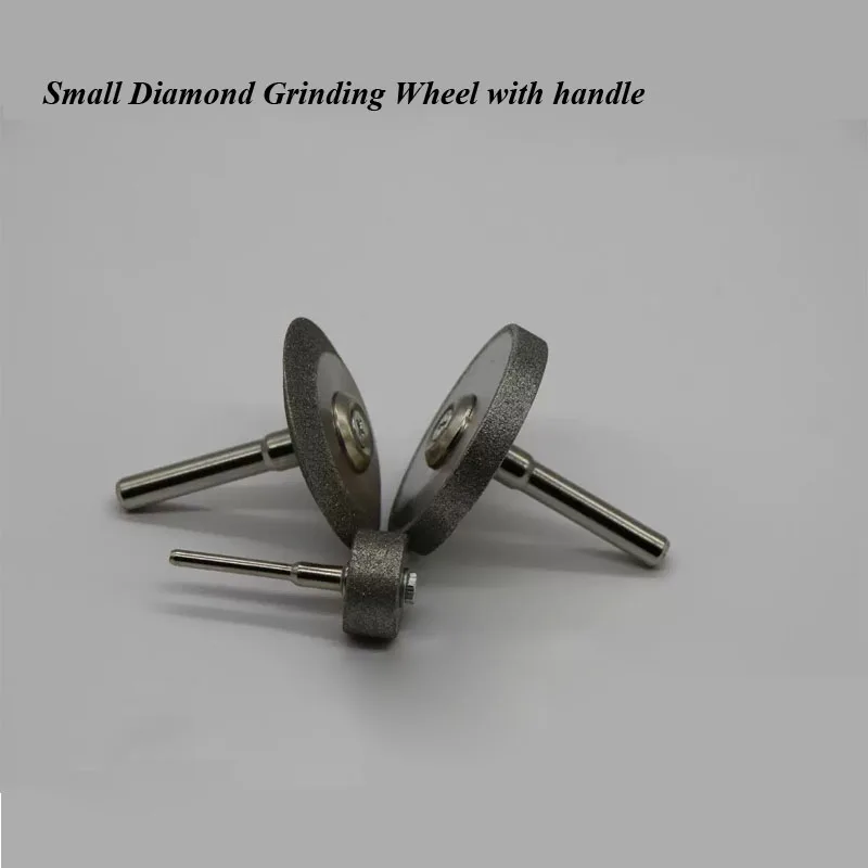 

Diamond small grinding wheel with handle for Portable electric grinder/DIY Flat/double beveled grinding wheel shank 3.0/6.0mm