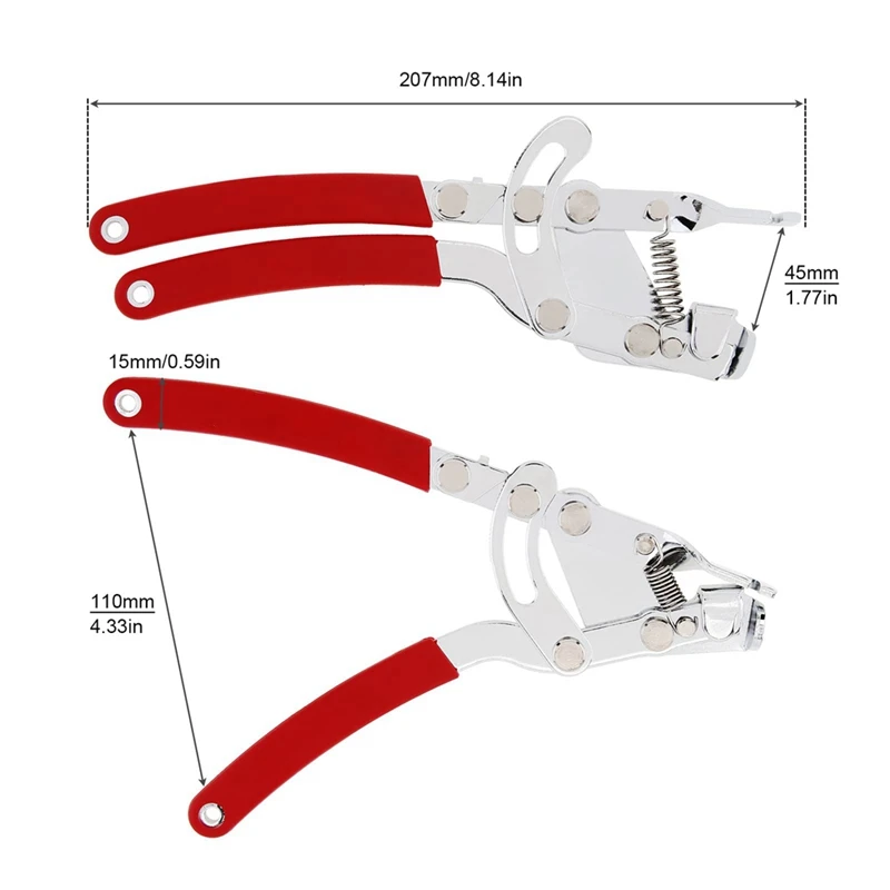 1 PCS Bicycle Brake Shifter Gear Cable Caliper Tension Puller Plier Tool Red&Silver