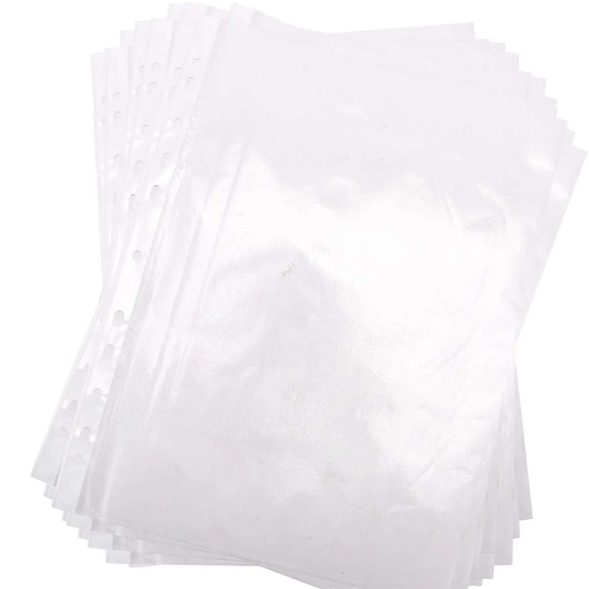【2026 TOP Global】100pcs A4 PP Punched Punch Pockets Folders Filing Wallets Sleeves Bag Transparent 0.03mm