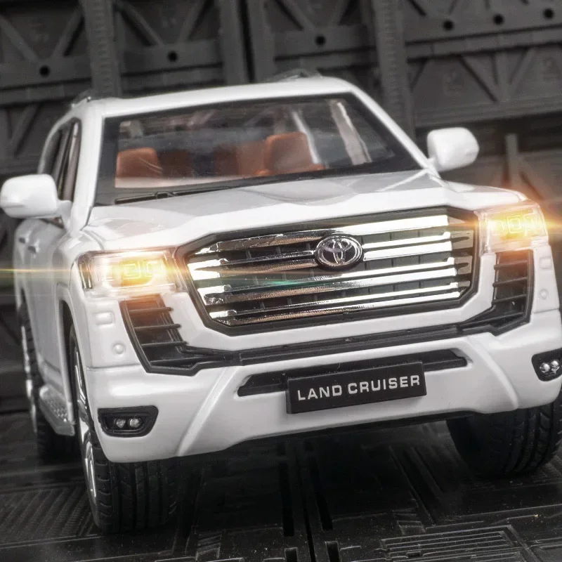 

LC300 1/24 LAND CRUISER LC200 Prado SUV, модель автомобиля из сплава, литая под давлением металлическая игрушка, модель внедорожника, моделирование автомобиля, подарок
