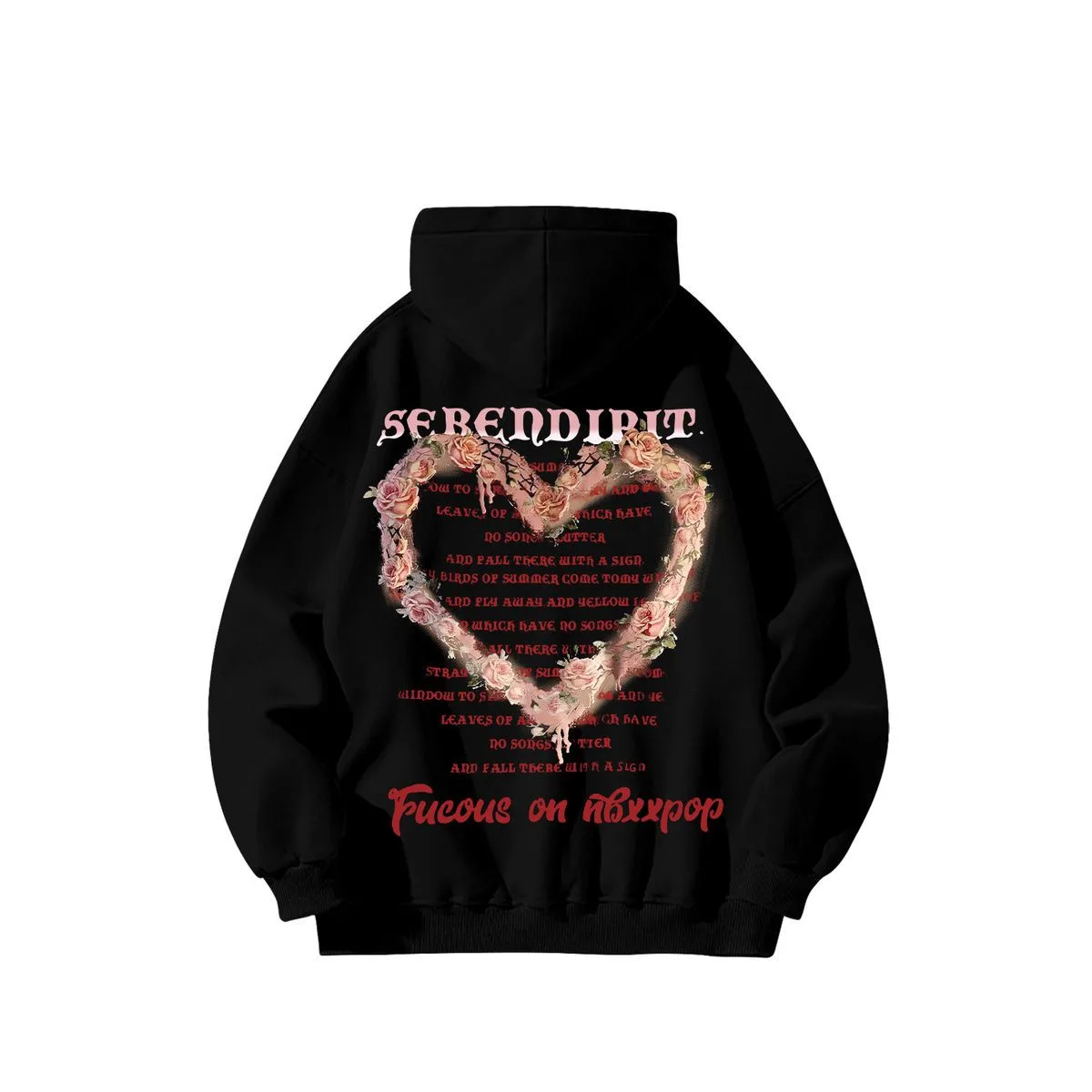 

High-grade Fashion Brand American Love Printed Pure Cotton Hoodie for Men and Women New Autumn and Winter High Street Hoodies