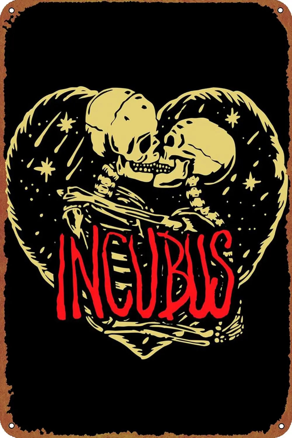 b1, постер группы Incubus, бар, клуб, человек, пещера, гостиная, кухня, гараж, ванная комната, домашнее художественное украшение стены, табличка, 8 дюймов X 12 дюймов