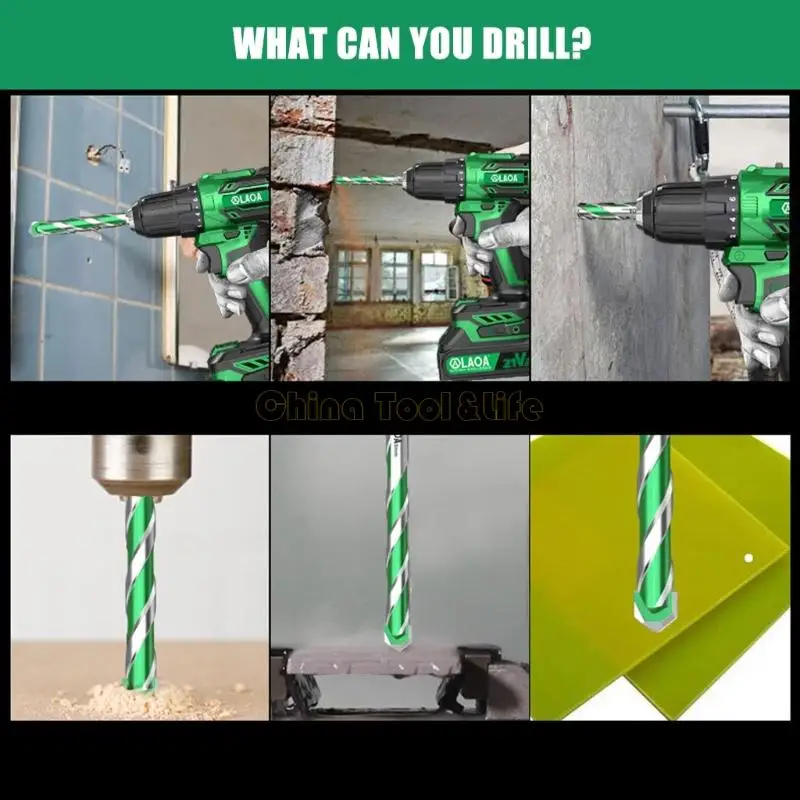 57qf Twist Drill Bit 3-12 мм для плитки металлические дровя