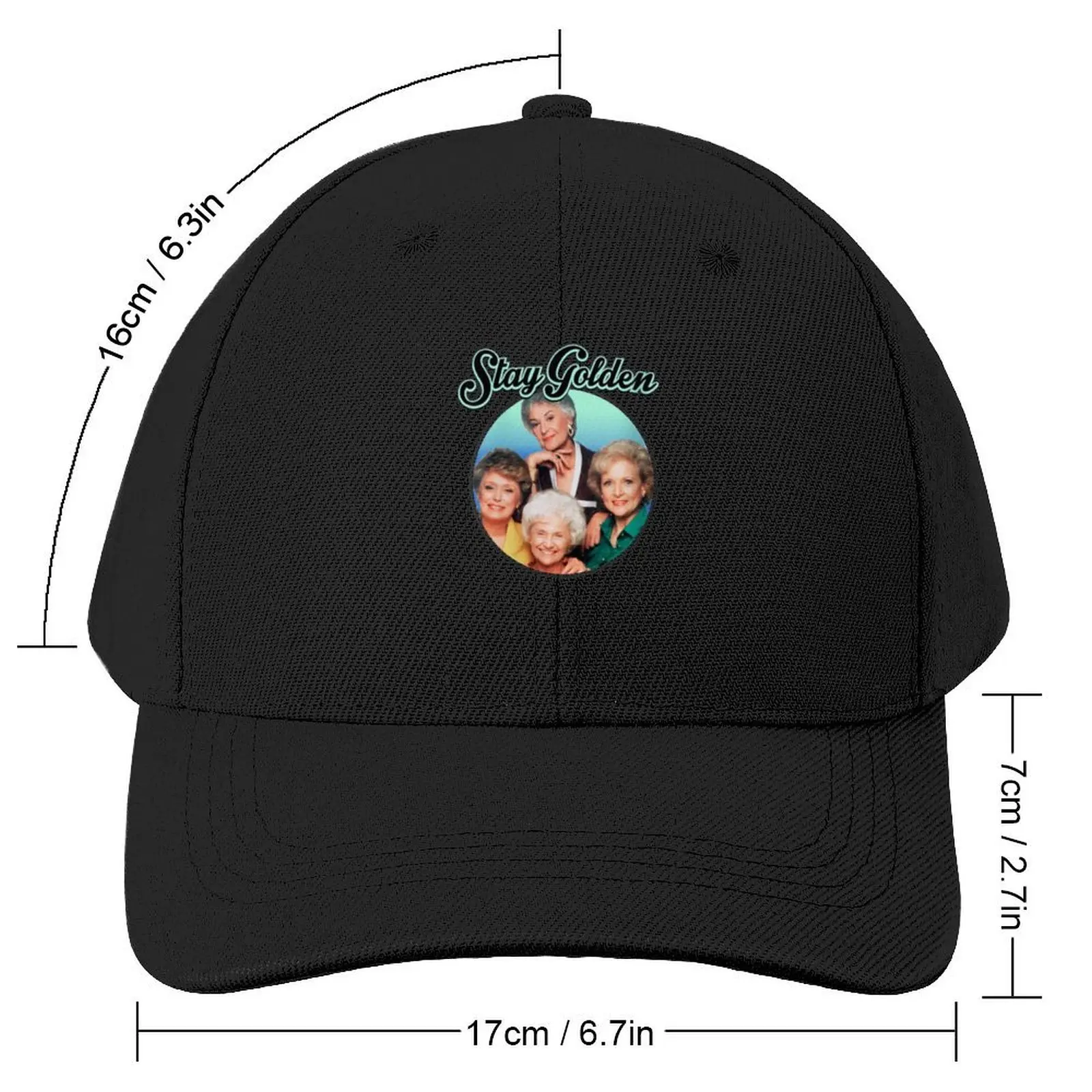 Womens The Golden Girls Stay Golden Four Mature Women TV Show 80s 90s Fans Gifts Baseball Cap New Hat Baseball For Men Women's