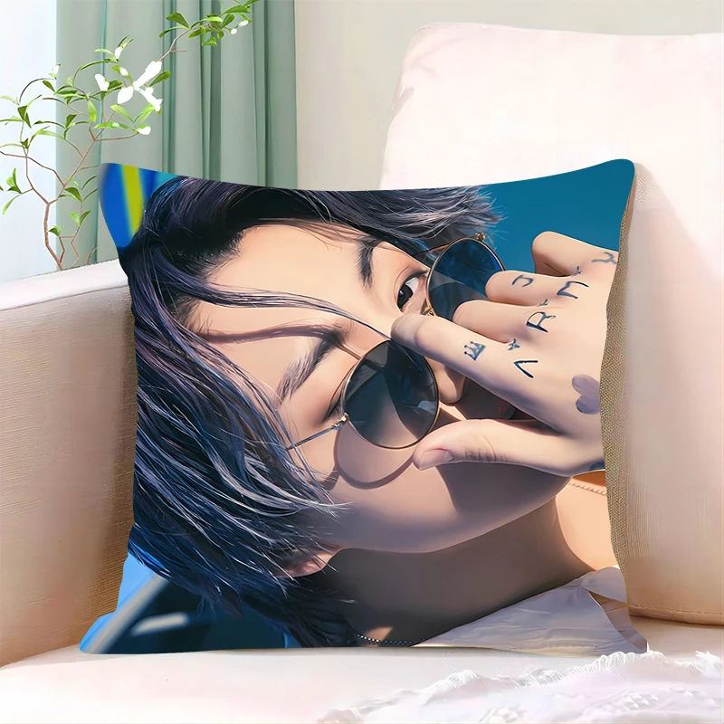 Luxury Pillow Cover iving room car restaurant deck chair Dakimakura J-Jung Kooks Throw Pillows Square Home decor Pillowcase