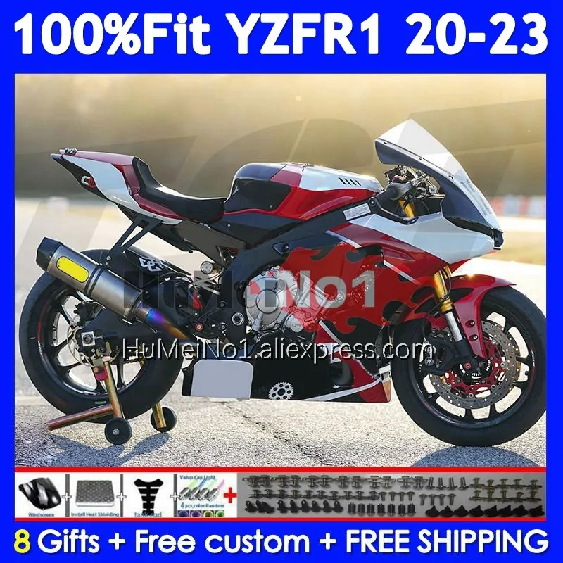 Injection For YAMAHA YZF R1 R 1 Dark red 1000 YZF-R1 YZFR1 20 21 22 23 24 371No.39 YZF1000 2020 2021 2022 2023 2024 Fairing