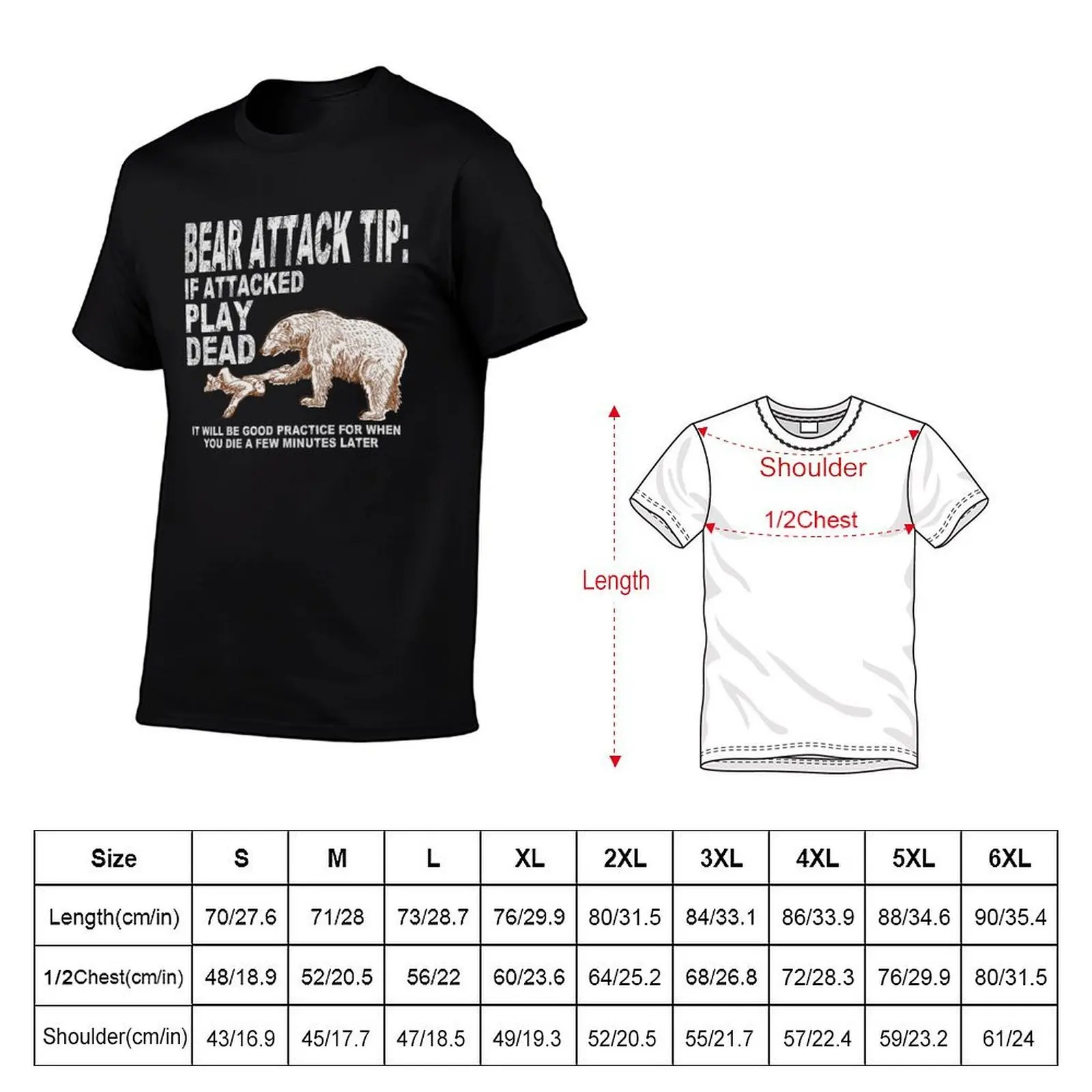 Bear attack tip T-Shirt t shirt custom print man t shirts high quality luxury brand essential t shirt T-shirt