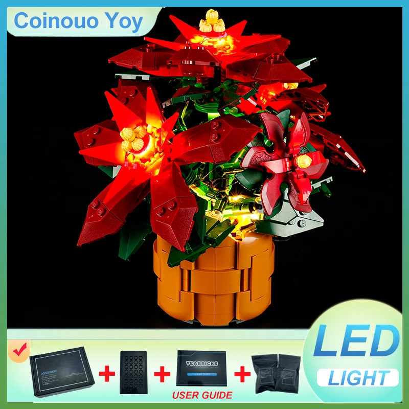 

LIGHT For LEGO 10370 Poinsettia Block DIY Toy (NO Blocks Model,Only LED Light) Brick Light Set Kid Gift