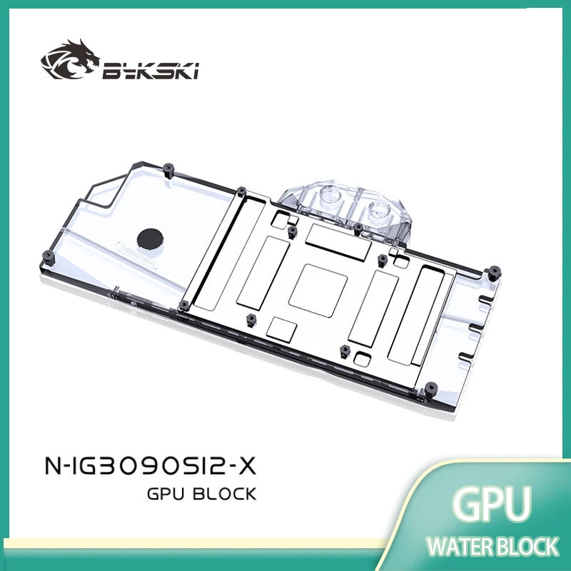 

Водоблок Bykski GPU для красочной видеокарты iGame RTX N3090-2406X-SI2/охладитель с полным покрытием, медный радиатор N-IG3090SI2-X