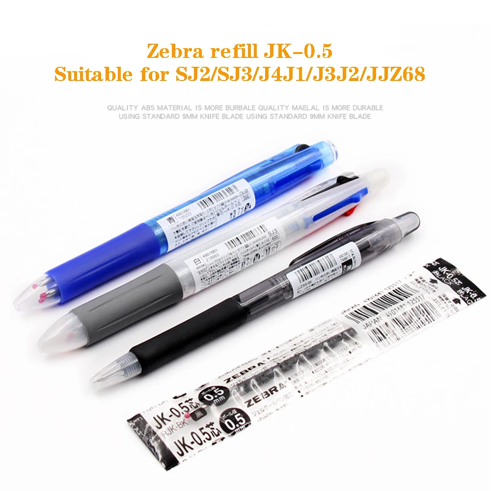 Japan ZEBRA Gel Pen Refills JK-0.5 for Multifunctional Pens Multi-color Replacement Refills for J3J2/J4J1/SJ3Z Office Stationery