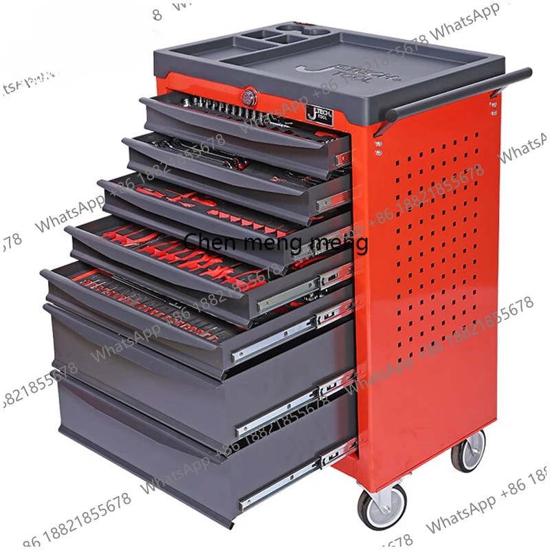 Tool Cart 7 Drawer Auto Repair Tool Cabinet RC-9 Drawer Mobile Cart 6 Layer Multifunctional Toolbox RC-7