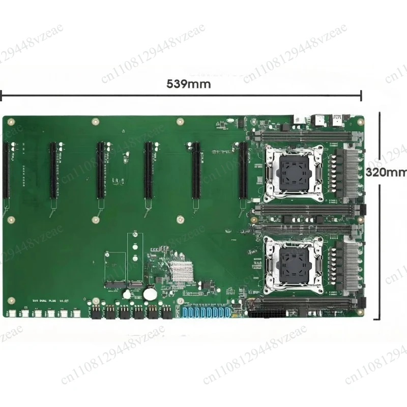 DDR4 Memory 6 PCIe Graphics Card Slots Wide Spacing X99 Dual-Socket PLUS Motherboard LGA2011-3 Processor