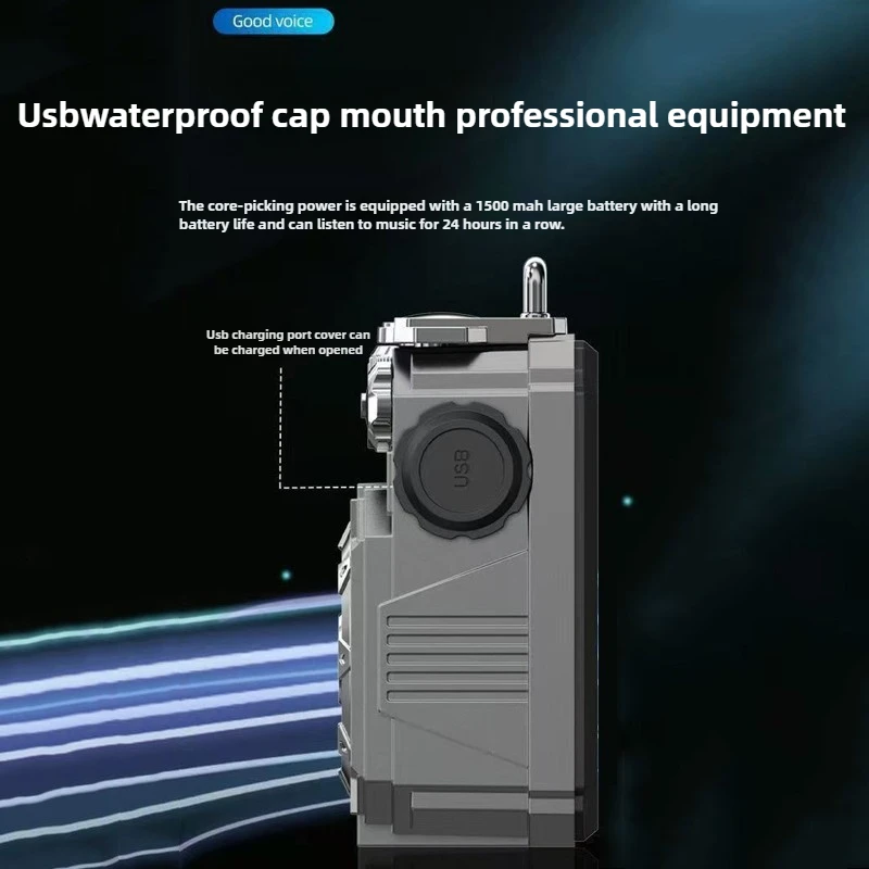 Altoparlante Bluetooth Mecha vintage Audio esterno per auto portatile con bassi impermeabili