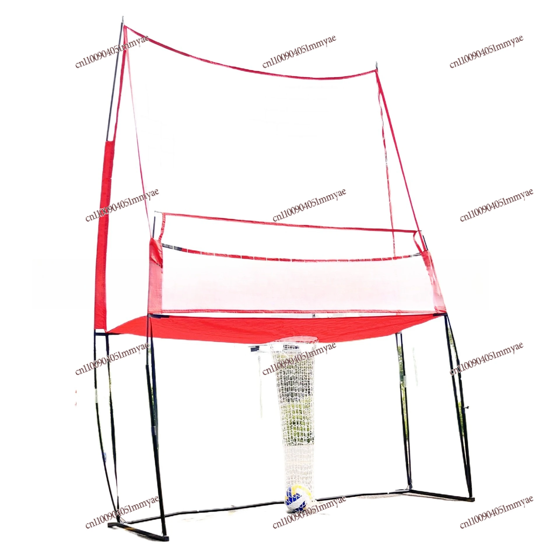 Portable Volleyball Practice Net 11*8 Feet Single Training Net Adjustable Height Multifunctional Volleyball Practice Net