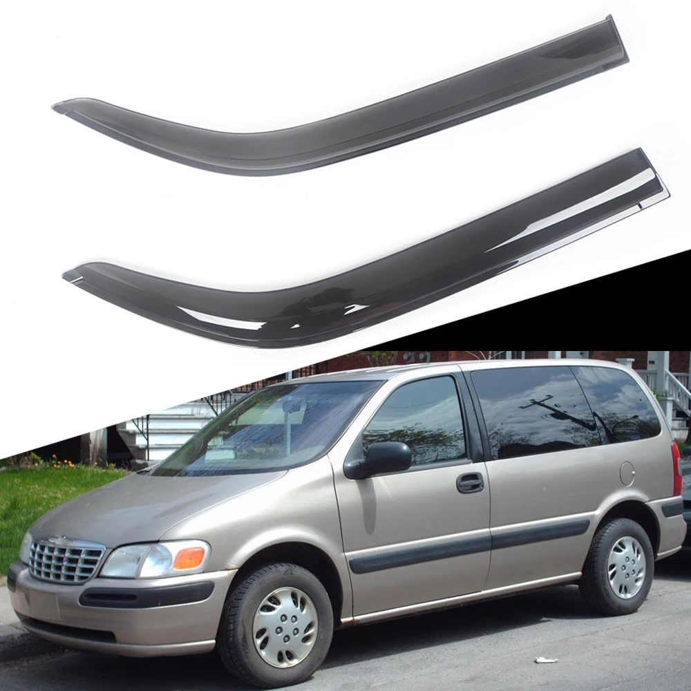 

For Chevrolet Venture 1997-2004 Auto Black Tinted Car Side Window Visor Guard Vent Awnings Shelters Rain Guard Door Ventvisor