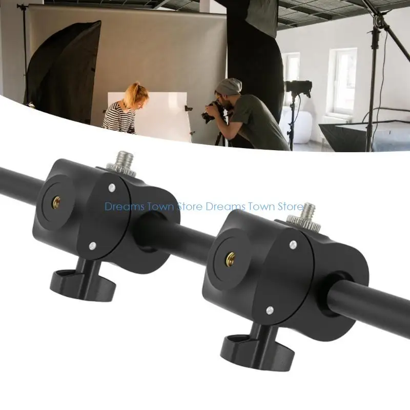 HX6A Quick Release Phone Mount Clamp Compatible Two 1/4 Thread for 13-47mm Diameter