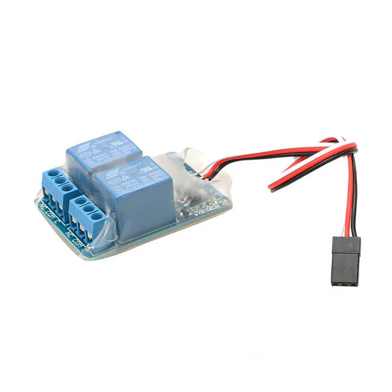 1PCS 5-12V 10A Two Channel Industrial PWM Relay Module with Optocoupler 2-way Electronic Switch Controller for RC Airplane Drone