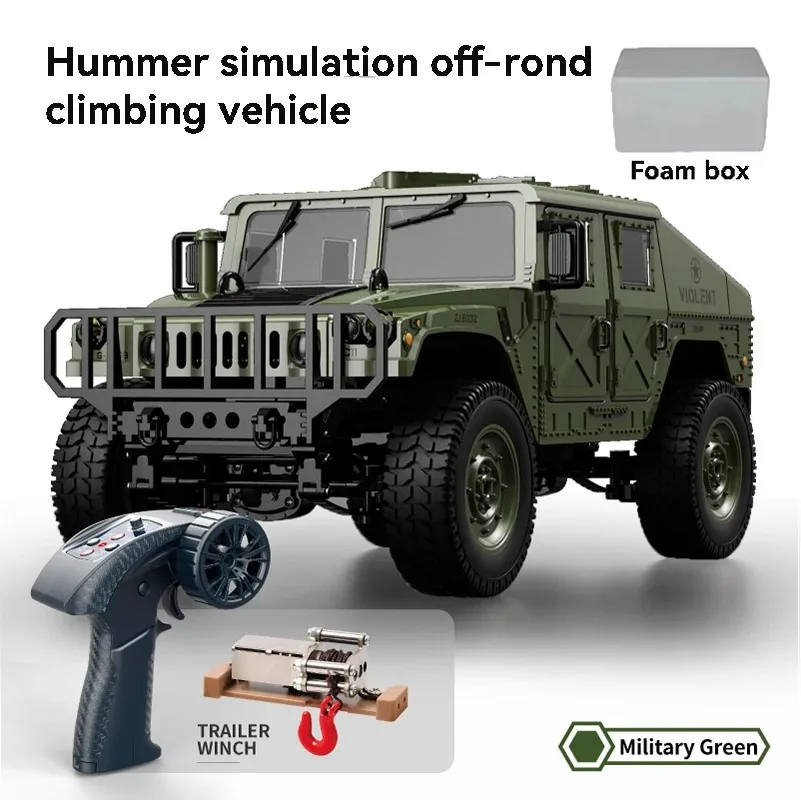 JJRC C8835 RC Car Simulation 4x4 All-terrain 2.4G Remote Control Car Off-road Climbing Electric Truck with LED Light RC Toy Gift image 3