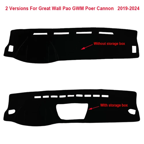 Imagen 2 del producto Para Great Wall Pao GWM Poer Cannon 2019 2020-2025 cubierta para salpicadero de coche alfombra Dashmat Pad sombrilla cojín Accesorios