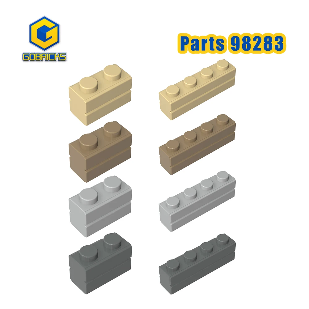 

Gobricks 98283 15533 MOC Mixed Solid Colors Bricks Special 1x2 And 1x4 with Masonry Parts Profile Building Blocks Classic Model