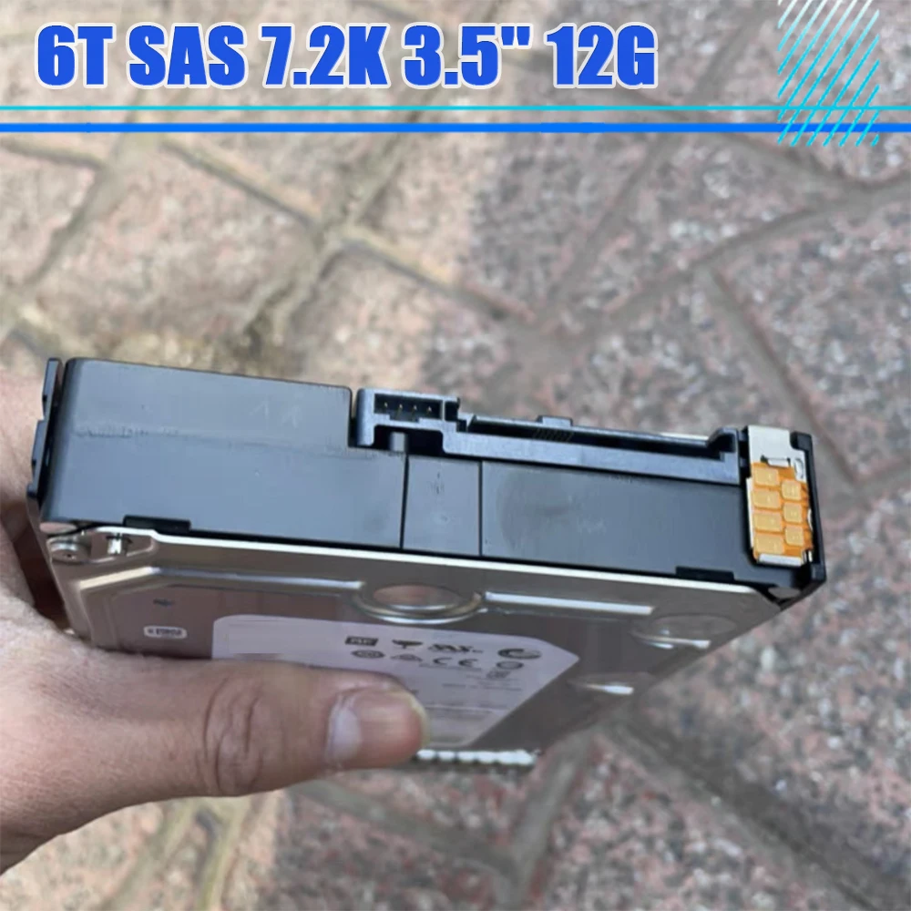 

Жесткий диск 765252 -002 Серверный жесткий диск 6T SAS 7,2K 3,5 дюйма 12G MB6000JEFND для HP