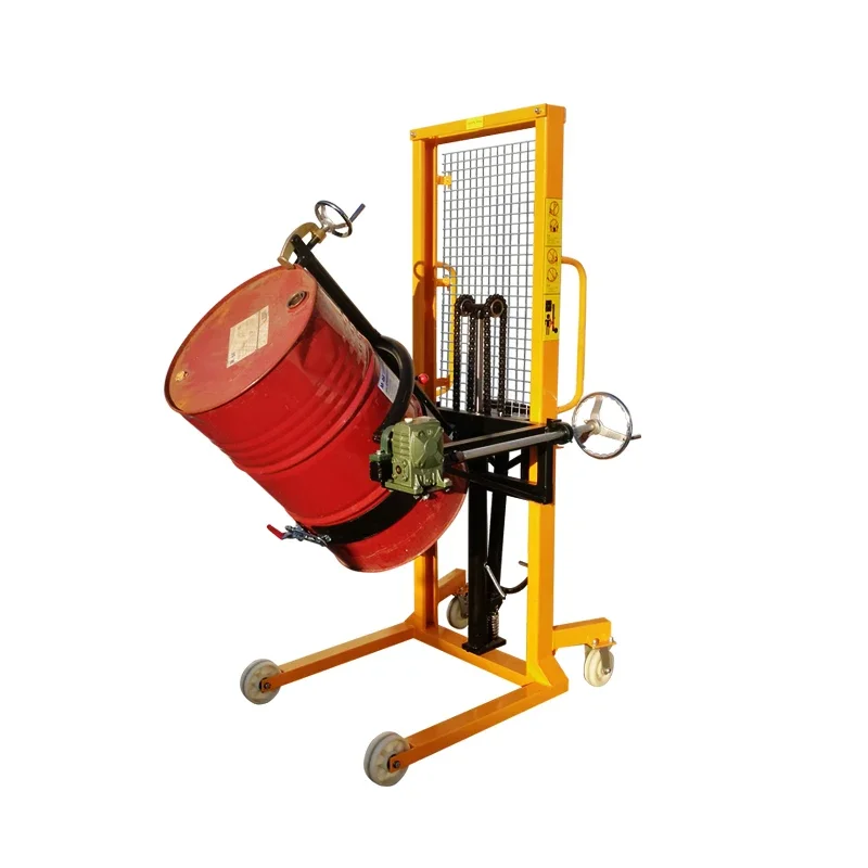 Oil drum lifting and unloading truck, drum loading and unloading , forklift truck, iron drum plastic