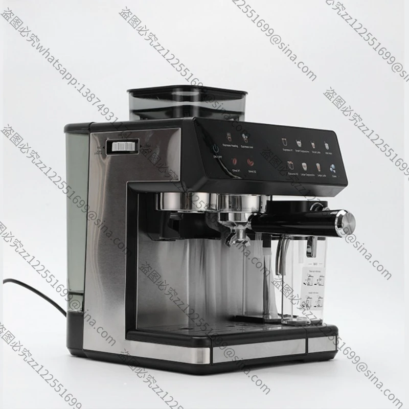 Semi-Automatic Coffee Machine with Integrated Grinding Functionality - Multi-Function Accessory for Hot And Cold Coffee Brewing