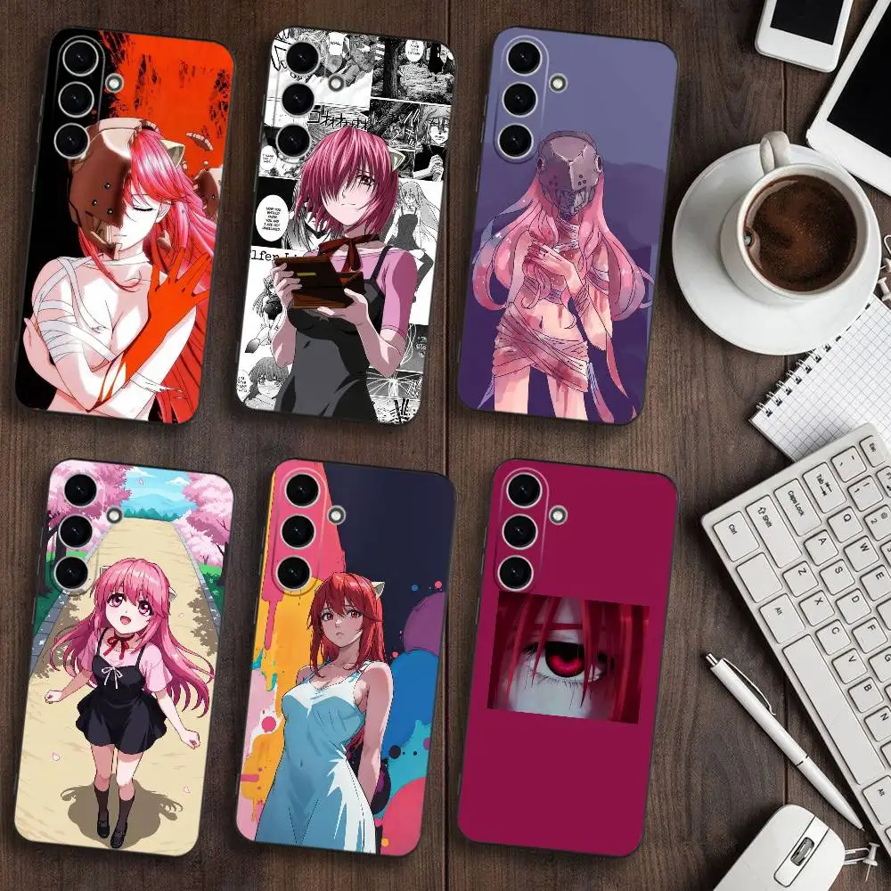 

Elfen Lied Lilium Lucy Phone Case For Samsung Galaxy A73,A72,A71,A70,A53,A52,A51,Soft Silicone Black Cover