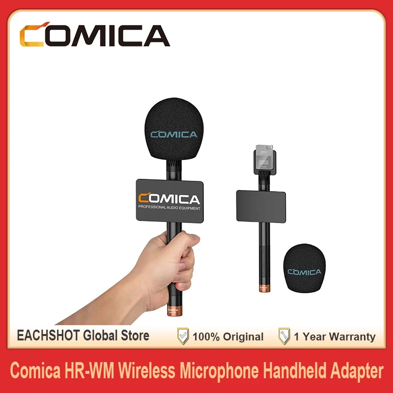 

Comica HR-WM Handheld Adapter for Wireless Microphone Detachable Adapter for Godox Synco Interview Live Stream Mic Accessories