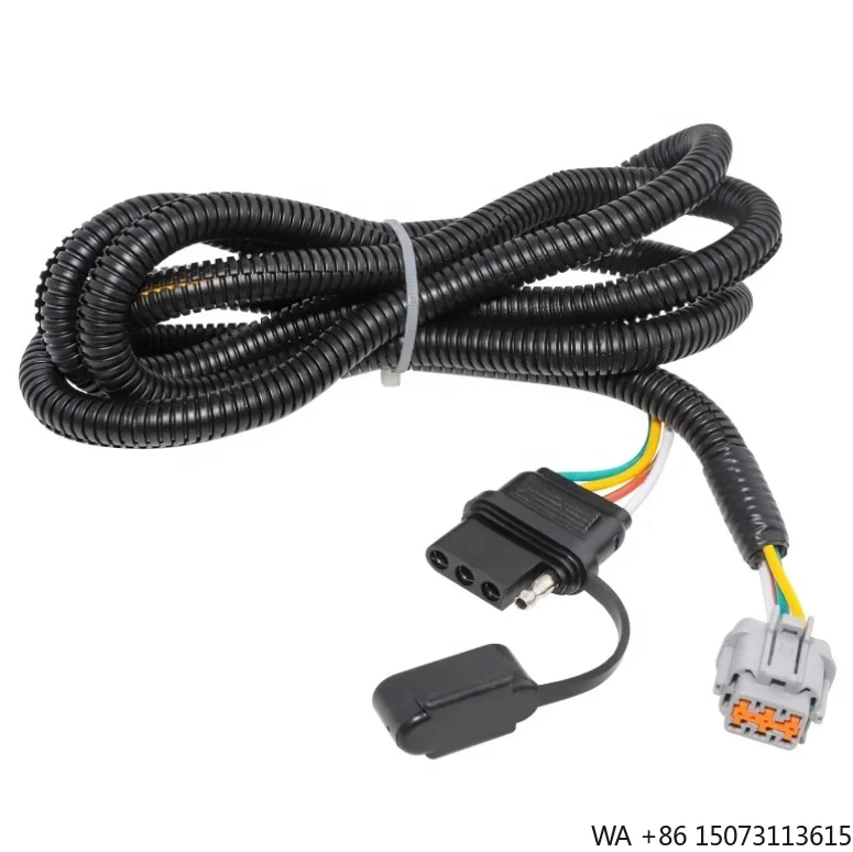 4Way Flat Trailer Wiring Harness for 2005-2022 N-issan Frontier 2005-2011Path Finder 2005-2015 X-terra 2009-2012 S-uzuki Equator