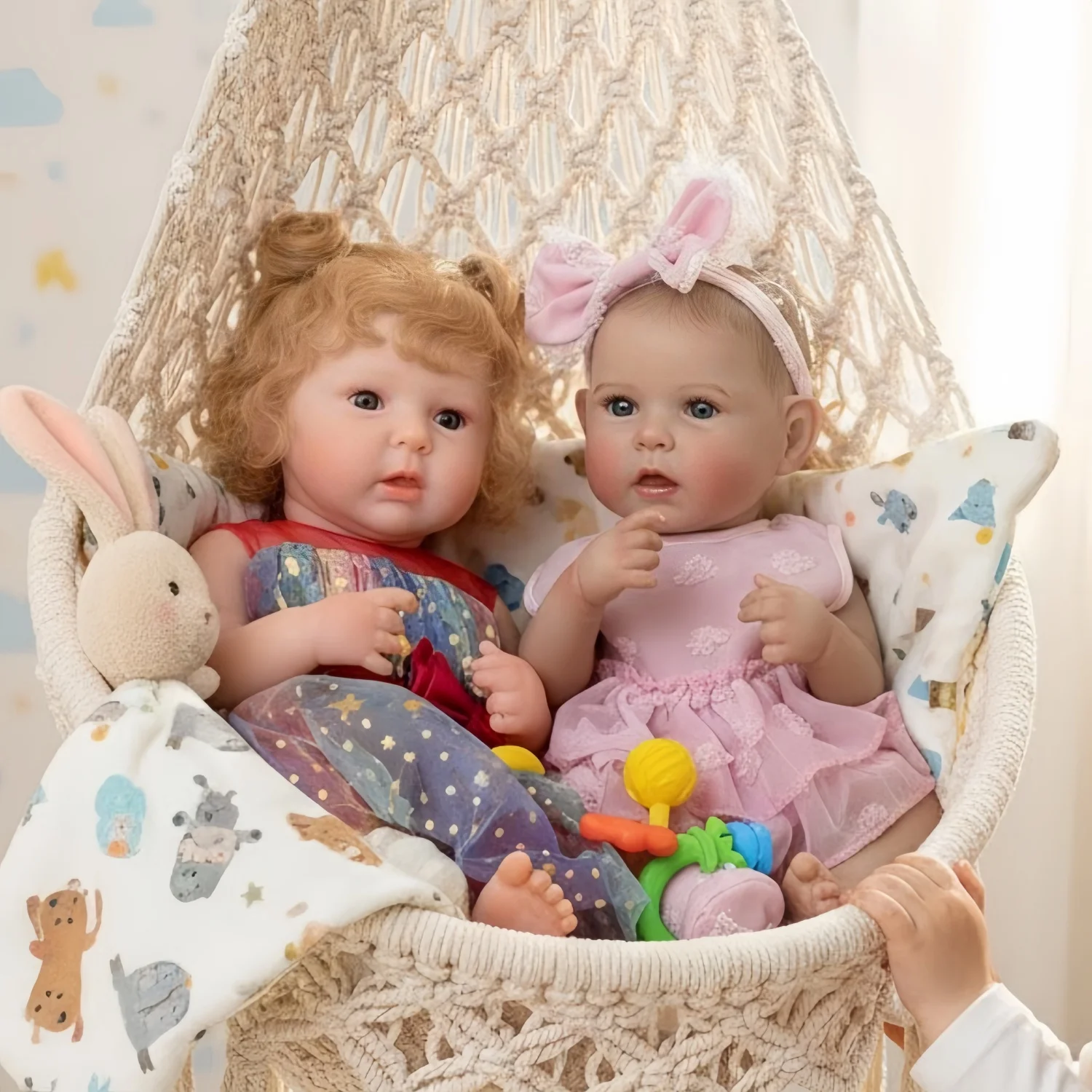 19 بوصة نابض بالحياة طفلة تولد من جديد دمية كامل الجسم الفينيل واقعية رسمت الشعر التعبيرية عيون الأوردة قابل للغسل تحصيل لعبة #2